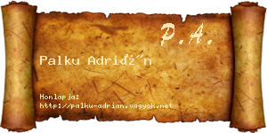 Palku Adrián névjegykártya